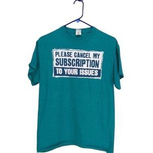Cancel My Subscription novelty‎ boys medium shirt